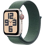 Apple MXGH3QL/A  Watch SE GPS + Cellular 40mm Sport Loop Золотистый Starlight Aluminium / Lake Green