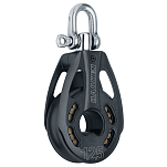 Harken 3256 125 Mm Шкив Черный  Black / Silver