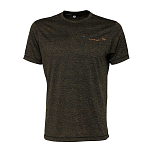 Savage gear SVS73888 Футболка с коротким рукавом Fighter Stretch Зеленый Olive Melange S