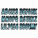 Trac outdoors 328-BJBKG200 Series 200 Регистрационное письмо Голубой Bluejay / Black