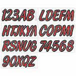 Trac outdoors 328-REBKG400 Series 400 Регистрационное письмо Красный Red / Black