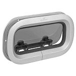 Plastimo 63898 T04 Прямоугольный открывающийся иллюминатор Бесцветный Grey 64.9 x 19.3 cm