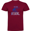 Купить Kruskis CA655005116C419 Футболка с коротким рукавом Life Is Better Fishing Dark Red 2XL 7ft.ru в интернет магазине Семь Футов