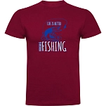 Kruskis CA655005116C419 Футболка с коротким рукавом Life Is Better Fishing Dark Red 2XL