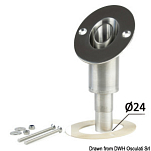 Exhaust adapter for yachts or boats skew, 50.255.03
