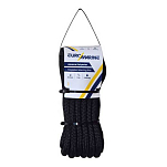 Euromarine 093110 6 m Стальная защитная веревка из полиэстера Черный Black 10 mm