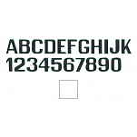 International letterfix 5959015Y Y Наклейки с буквами Белая White 200 mm 