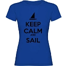 Купить Kruskis 11502241ms090 Футболка с коротким рукавом Keep Calm And Sail Royal Blue 30x25x2 7ft.ru в интернет магазине Семь Футов