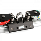 PFEIFFER Sheet Traveller with Single Sheave / size 1 / 4 stainless steel rollers 14455-bvs