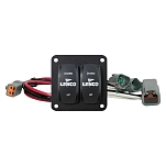 Lenco marine 622-10222211D комплект двойного выключателя 10222211D Trim Tab Black