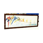 Постер "Эволюция попугая" Art Boat/OE P20x60LaPirL20 20x60см в лакированной рамке 20мм