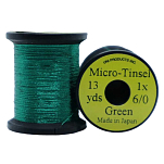 Uni products ZMT612GE-UNIT линия Micro Tinsel 1X 10.9 m  Green 6/0