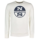 Купить North sails 691622-0105-S Толстовка Organic Fleece Белая Marshmallow S 7ft.ru в интернет магазине Семь Футов
