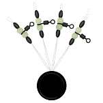 Colmic GHS50161S пробки Rolling Fluo Beads Oval  Black / Fluo S