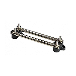 Колодка распределительная Yih Sean BF422C12P 24 контакта 178х46х36мм до 48В до 100А одноуровневая двойная электромонтажная с защитной крышкой