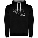 Купить Kruskis SU1067010258S158 Толстовка с капюшоном Sailing DNA Two-Colour Черный Black / Grey S 7ft.ru в интернет магазине Семь Футов
