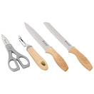 Купить Outwell 651237 Chena Набор ножей с овощечисткой и ножницами Brown 7ft.ru в интернет магазине Семь Футов