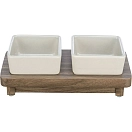 Купить Trixie 24823 миска CityStyle 200ml  Grey / Brown 7ft.ru в интернет магазине Семь Футов
