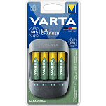 Varta 38638 Eco 4 AA Mignon 2100mAh 57680 101 451 Зарядное Устройство Для Аккумуляторов Черный Black