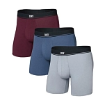 SAXX Underwear sxpp3ec.tim.xs трусы-боксёры Essential 3 Единицы Tradewinds / Indigo / Maroon 20x10x4