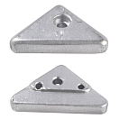 Купить Tecnoseal 2626515A Duo Prop Алюминиевая пластина Серебристый Silver 7ft.ru в интернет магазине Семь Футов