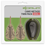 Korum K0320050 Method Twin Pack Кормушка фидерная прикормочная Золотистый S