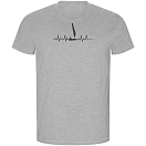 Kruskis CA66900358S176 Футболка с коротким рукавом Sailing Heartbeat ECO Серый Heather Grey L