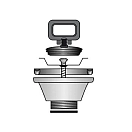 Купить Oem marine BRKPI1435 Прямой дренаж  Grey 53.5-58 mm 7ft.ru в интернет магазине Семь Футов