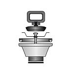 Oem marine BRKPI1435 Прямой дренаж  Grey 53.5-58 mm