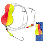 Zebco 4228080 Z-Sea Flatty Teaser Буровая линия Желтый Orange / Yellow 80 g 