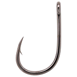 Gamakatsu 185165-00300-00000-00 SW Live Bait Light Wire Крючки С Одним Глазком Серебристый Black 3/0 