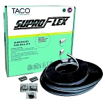 Taco marine 236-v119991bbk602 Рельсовая резиновая прокладка Suproflex 18.3 m Black 20x20x12