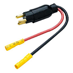 Seachoice 50-13751 Trolling Motor Plug Male Черный  Black