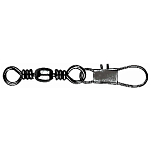 Mustad MA023-BN-6-10 MA023-BN Barrel Interlock Snap Вертлюги Серебристый Black Nickel 6 