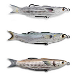 Live target MUH135T723 Mullet Walking Мягкая приманка 135 mm 18g Серебристый Natural / Brown