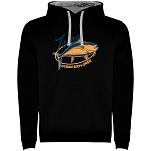 Kruskis SU1067010258C071 Толстовка с капюшоном Ocean Explorer Two-Colour Черный Black / Grey S