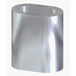 Euromarine 005360 Алюминиевая заклепка с втулкой 2 единицы Серебристый Silver 6 mm