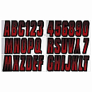 Купить Trac outdoors 328-REBKG300 Series 300 Регистрационное письмо Красный Red / Black 7ft.ru в интернет магазине Семь Футов