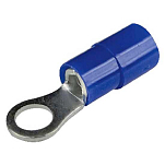 Seachoice 50-61111 Кольцевая клемма с нейлоновой изоляцией Серый Blue 6.3 mm-1 Pcs 
