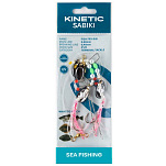Kinetic F174-195-039 Sabiki Fish Fry Рыболовное Перо Бесцветный Pearl / Pink Fry