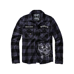Brandit 61005-28-S Рубашка с длинным рукавом Motörhead Серый Black / Grey S