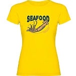 Kruskis 11502302xlc068 Футболка с коротким рукавом Seafood Squid Yellow 30x25x2