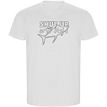 Kruskis CA66900201K043 Футболка с коротким рукавом Shut Up And Fish ECO Белая White M