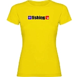 Kruskis 11502302lk029 Футболка с коротким рукавом Fishing Yellow 30x25x2