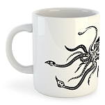 Kruskis 42611K209 Squid Tribal Кружка 325 мл Белая  White