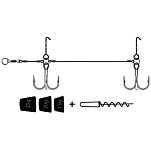 VMC AVM550036 Pike Rig Heavy Тройной Крючок Серебристый Grey