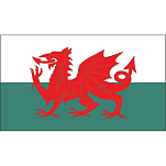 Флаг Уэльса гостевой Lalizas 11084 23 x 45 см
