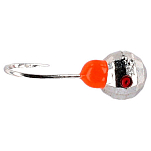 Mikado AM-POD-002-3.5-DS Mormishka Disco 3.5 Крючки С Одним Глазком 5 единицы Красный Silver 18 