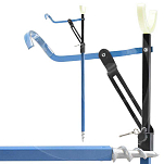 Kolpo 0932006 Телескопическая подставка для удилища Black / Light Blue 80 cm