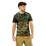 Brandit 4200-14-4XL Футболка с коротким рукавом T-Shirt Зеленый Flecktarn 4XL